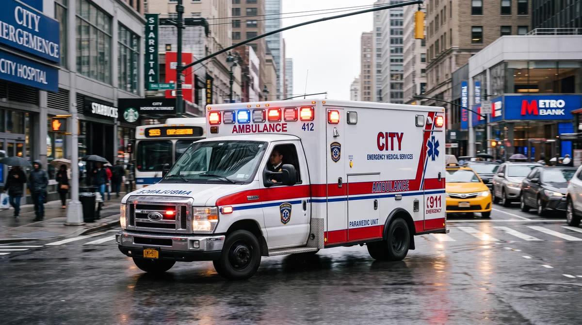 Las Vegas Police Investigate Stolen Ambulance in Southwest Area